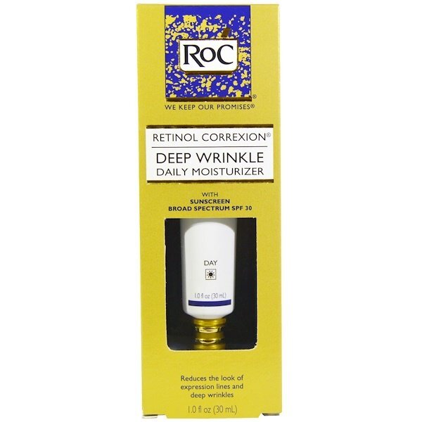 RoC, Retinol Correxion, Hidratante Diário para Rugas Profundas, FPS 30, 1,0 fl oz (30 mL)