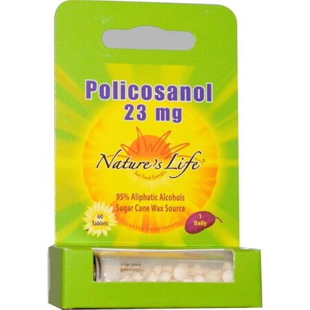 Nature's Life, Policosanol, 23 mg, 60 Comprimidos