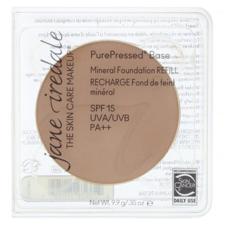 Jane Iredale, PurePressed Base, Mineral Foundation Refill, SPF 15 PA++, Velvet, 0.35 oz (9.9 g) - Image 2