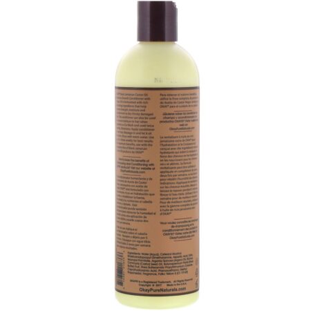 Okay Pure Naturals, Black Jamaican Castor Oil, Condicionador, 355 ml (12 fl oz) - Image 2