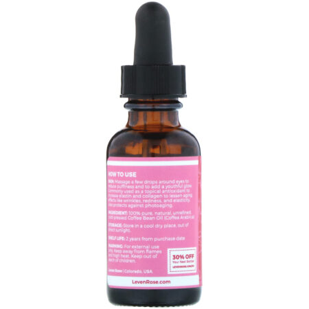 Leven Rose, 100% Puro e Natural, Óleo de Grão de Café, 30 ml - Image 2