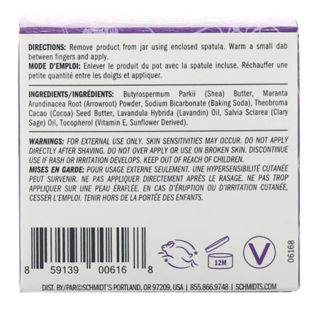 Schmidt's, Frasco de Desodorante Natural, Lavanda + Sálvia, 56,7 g (2 oz) - Image 3