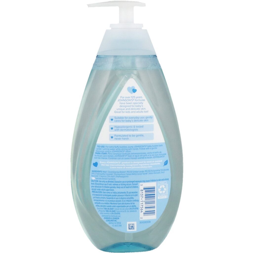Johnson & Johnson, Baby Bubble Bath, 16.9 fl oz (500 ml) — foto 2 Johnson & Johnson, Baby Bubble Bath, 16.9 fl oz (500 ml) - Imagem 2