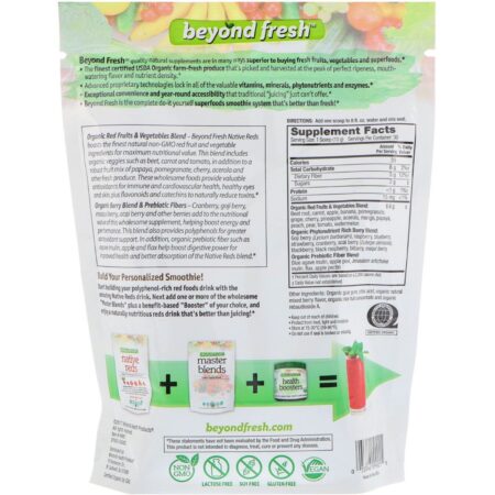 Beyond Fresh, Native Reds, Superalimentos Vermelhos Orgânicos, Sabor Natural de Frutas Vermelhas, 10,58 oz (300 g) - Image 2