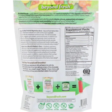 Beyond Fresh, Native Reds, Superalimentos Vermelhos Orgânicos, Sabor Natural de Frutas Vermelhas, 10,58 oz (300 g) - Imagem 2