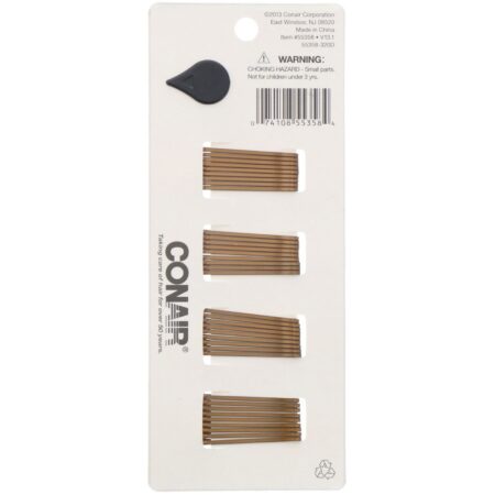 Conair, Minigrampos, marrom, 36 peças - Image 2