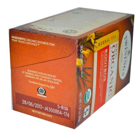 Twinings, Organic Herbal Tea, Rooibos, 20 Saquinhos de Chá, 36 g (1,27 oz)