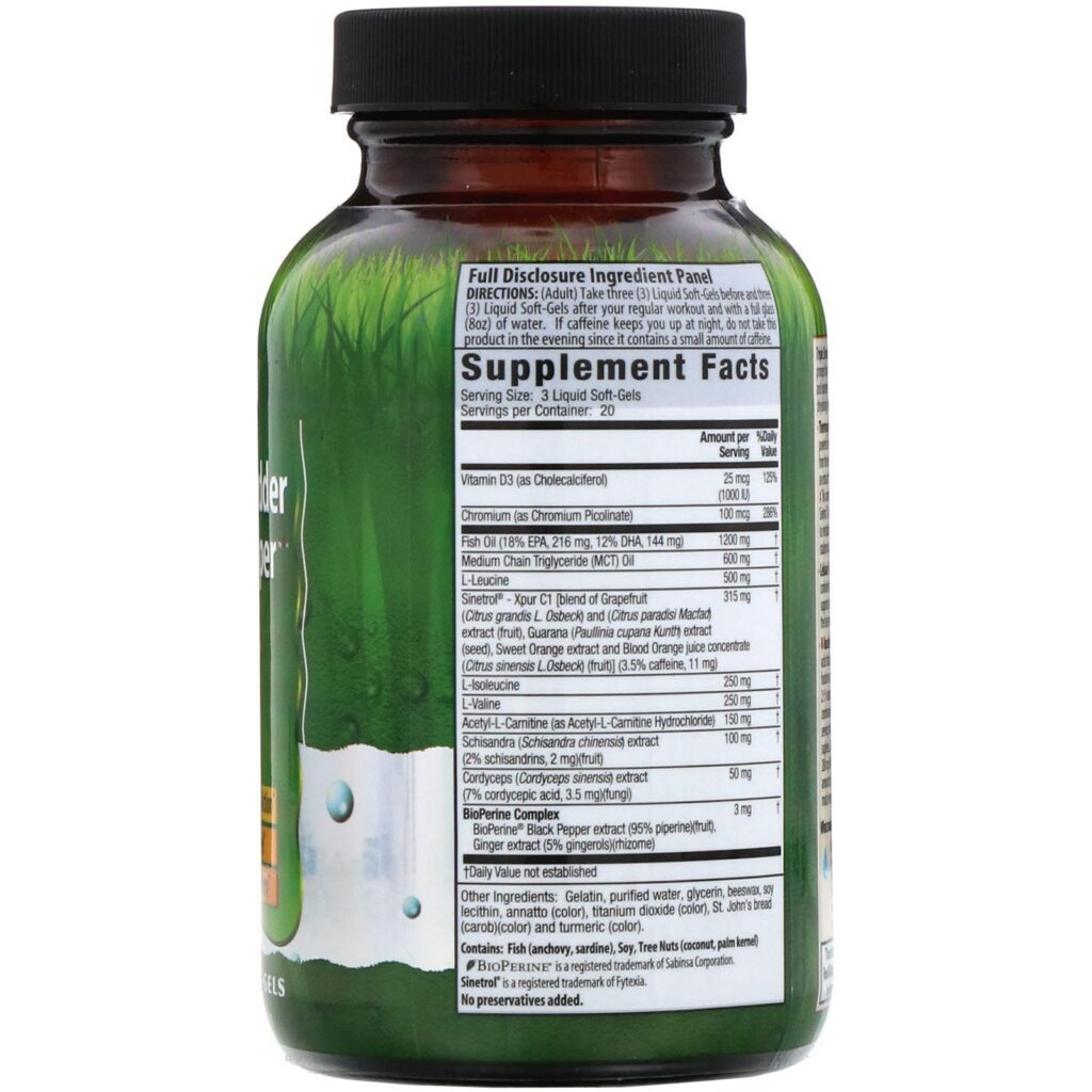 Irwin Naturals, Triple Shredder Body-Shaper, 60 Cápsulas Gelatinosas Líquidas - Imagem 2