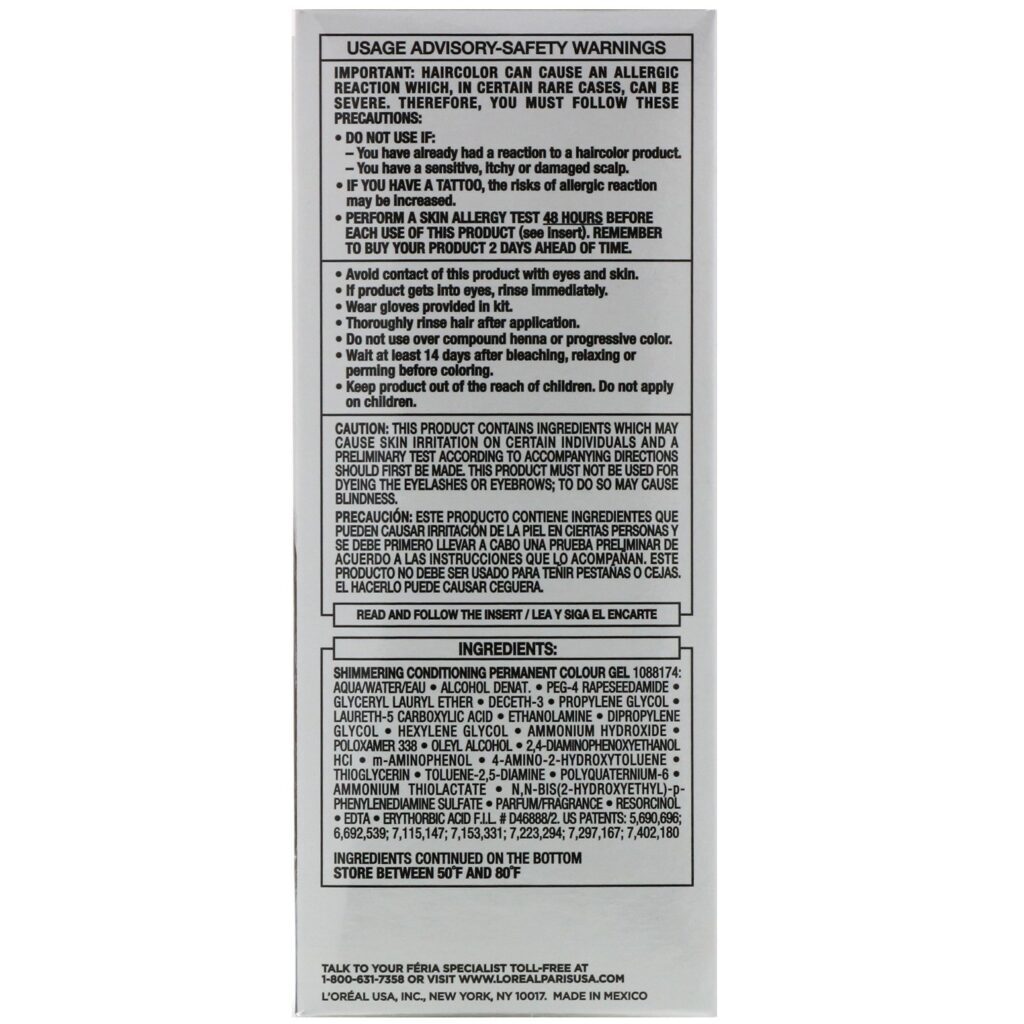 L'Oreal, Féria, cor brilhante multifacetada, Cool Soft Black M31, 1 aplicação - Imagem 2