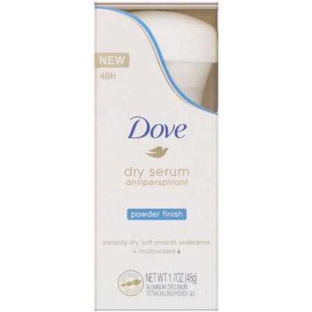 Dove, Sérum seco, Desodorante antitranspirante, Acabamento em pó, 48 g - Image 2