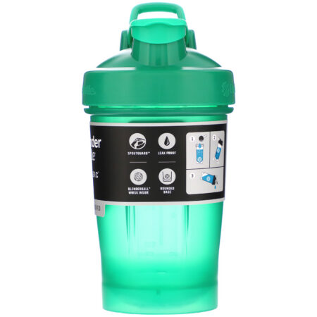 Blender Bottle, Classic With Loop, Emerald Green, 20 oz - Image 2