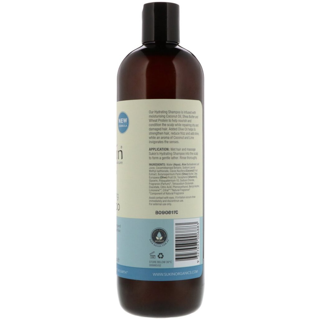 Sukin, Hydrating Shampoo, Dry and Damaged Hair, 16.9 fl oz (500 ml) - Imagem 2