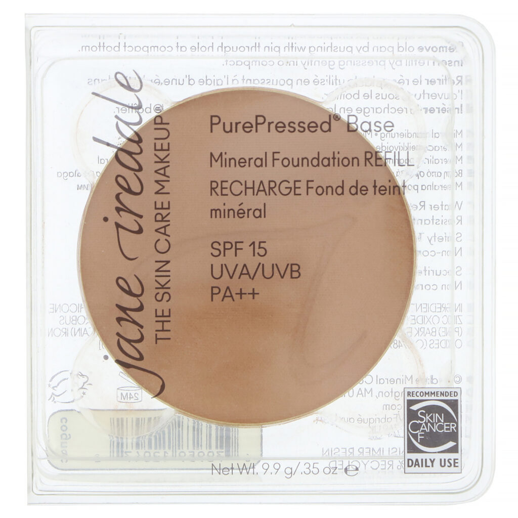 Jane Iredale, PurePressed Base, Mineral Foundation Refill, SPF 15 PA++, Cognac, 0.35 oz (9.9 g) - Imagem 2