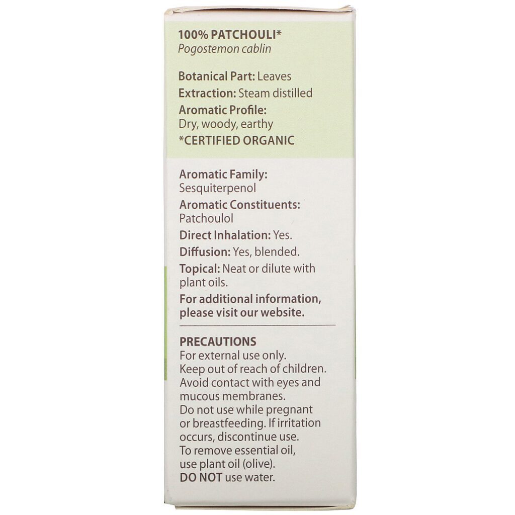 Pranarom, Essential Oil, Patchouli, 0.17 fl oz (5 ml) - Imagem 3