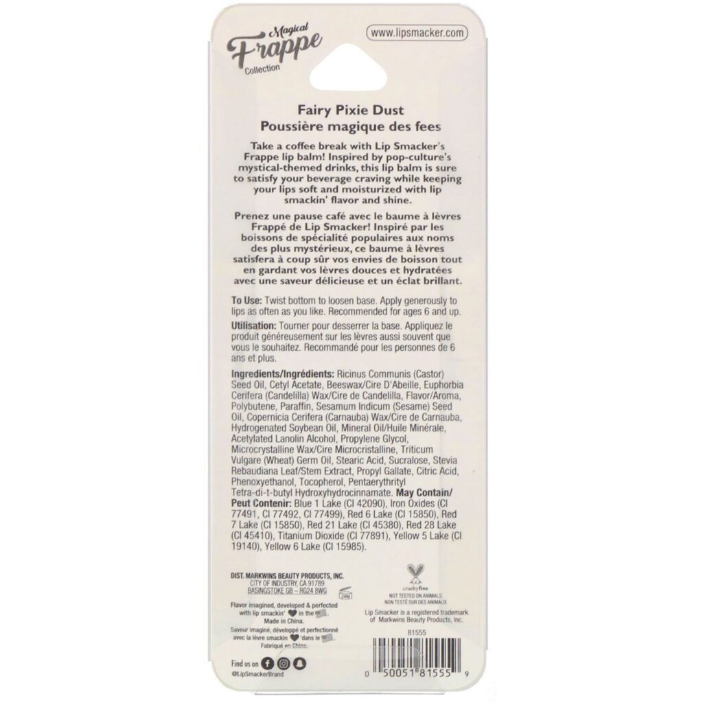 Lip Smacker, Protetor labial Frappe Cup, Fairy Pixie Dust, 0,26 oz (7,4 g) - Imagem 2