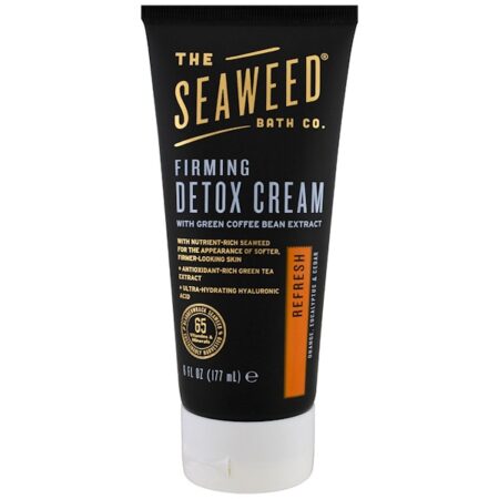 The Seaweed Bath Co., Creme detox firmador, refrescante, laranja, eucalipto e cedro, 6 fl oz (177 ml)