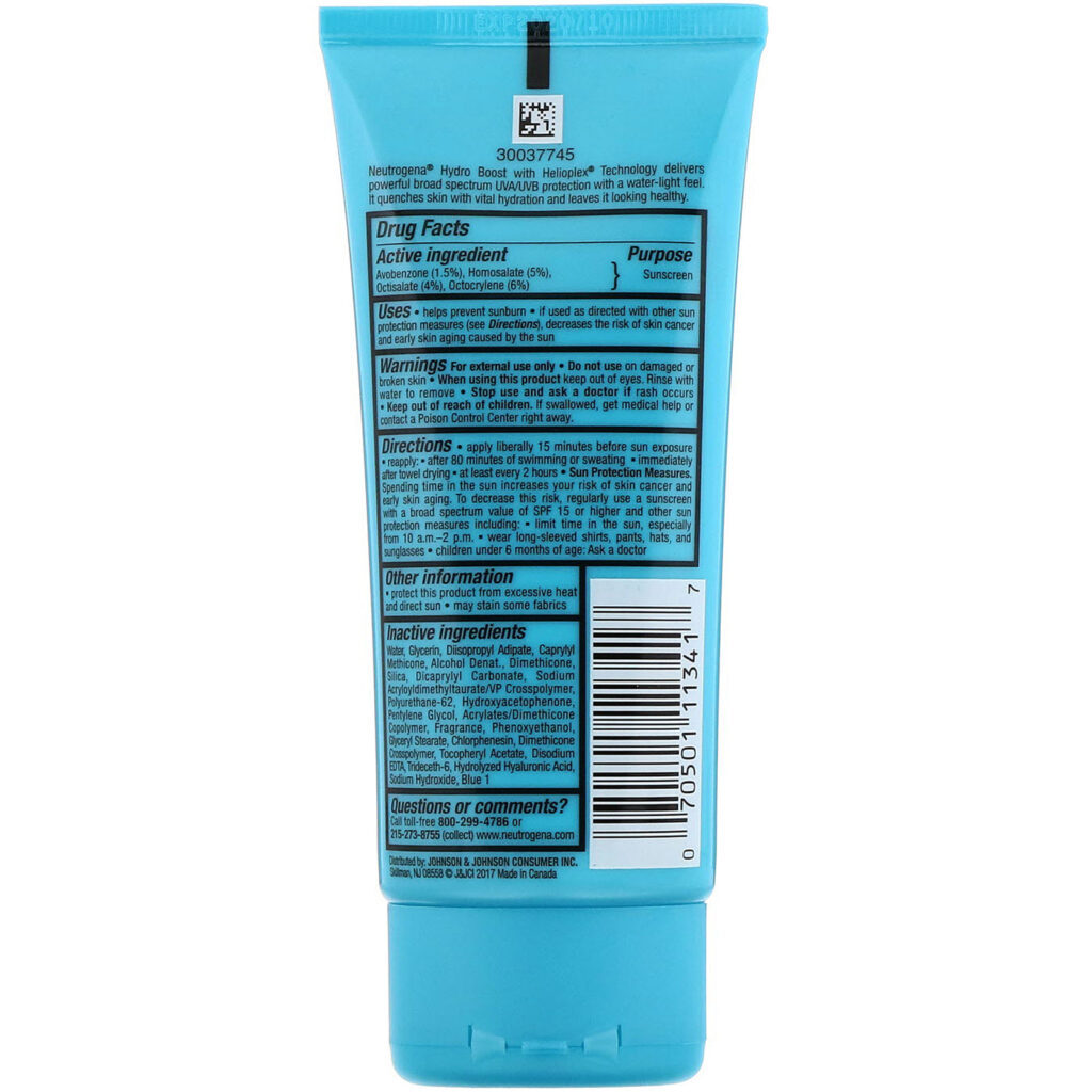 Neutrogena, Hydro Boost, Water Gel Lotion, SPF 30, 3 fl oz (88 ml) - Imagem 2