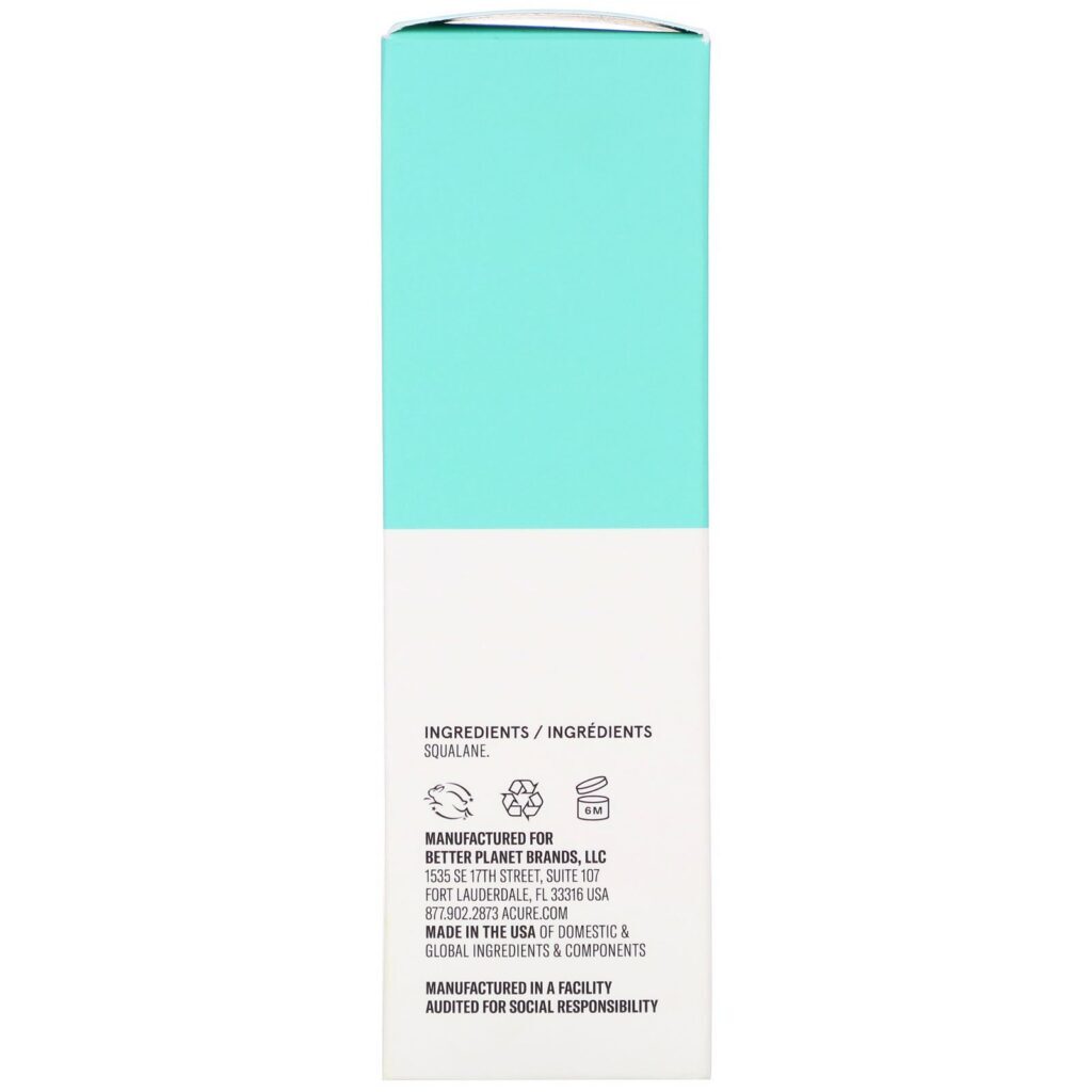Acure, The Essentials 100% Plant Squalane, 1 fl oz (30 ml) - Imagem 3