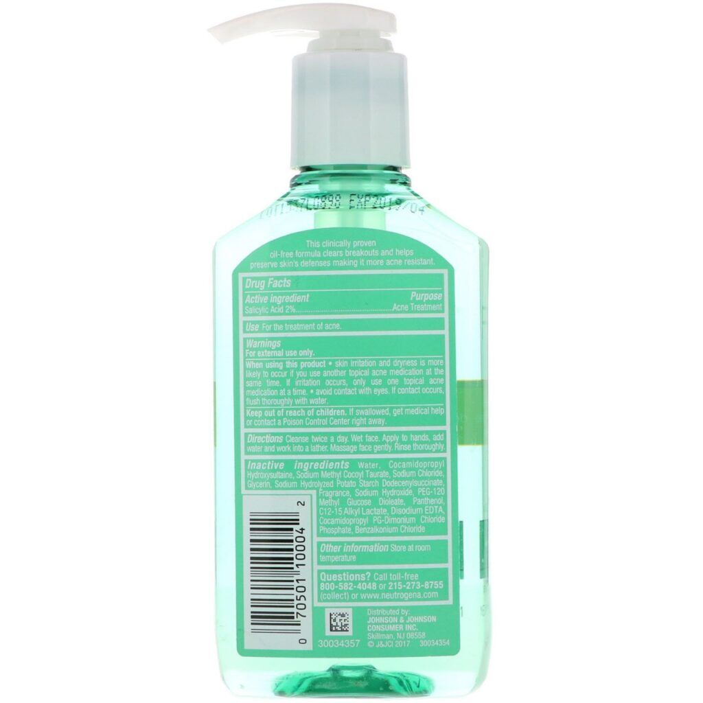 Neutrogena, À Prova de Acne, Gel de Limpeza, 6 oz (170 g) - Imagem 2