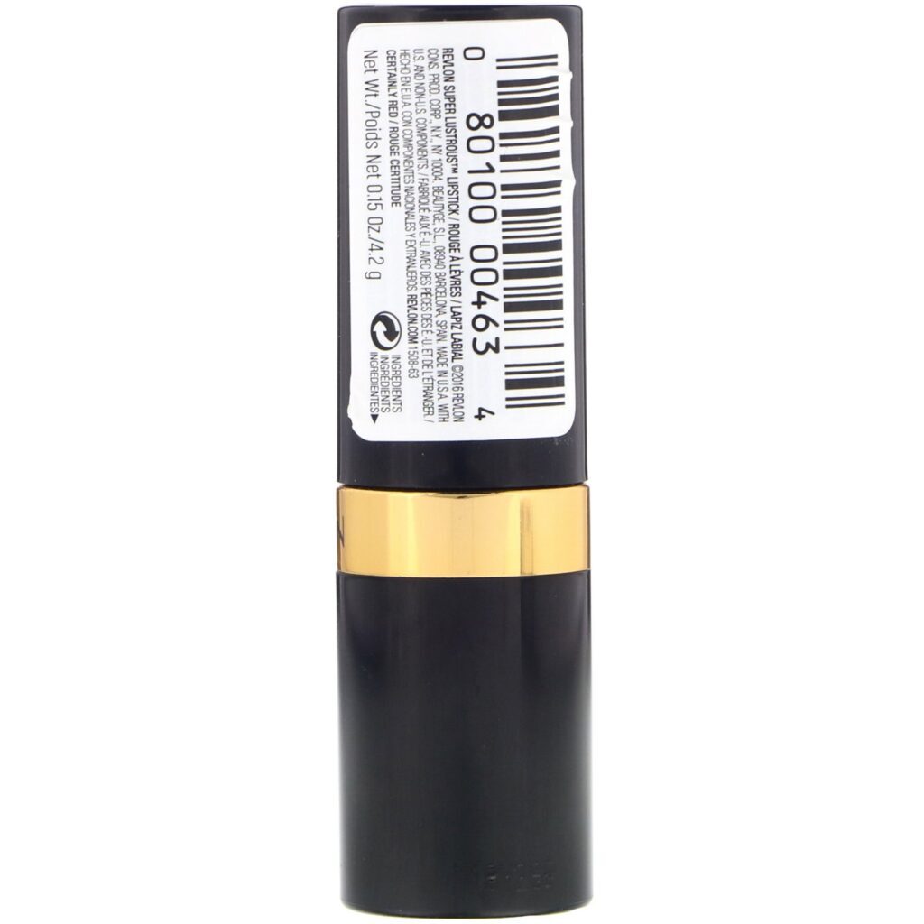 Revlon, Batom em creme Super Lustrous, Certainly Red 740, 4,2 g - Imagem 2