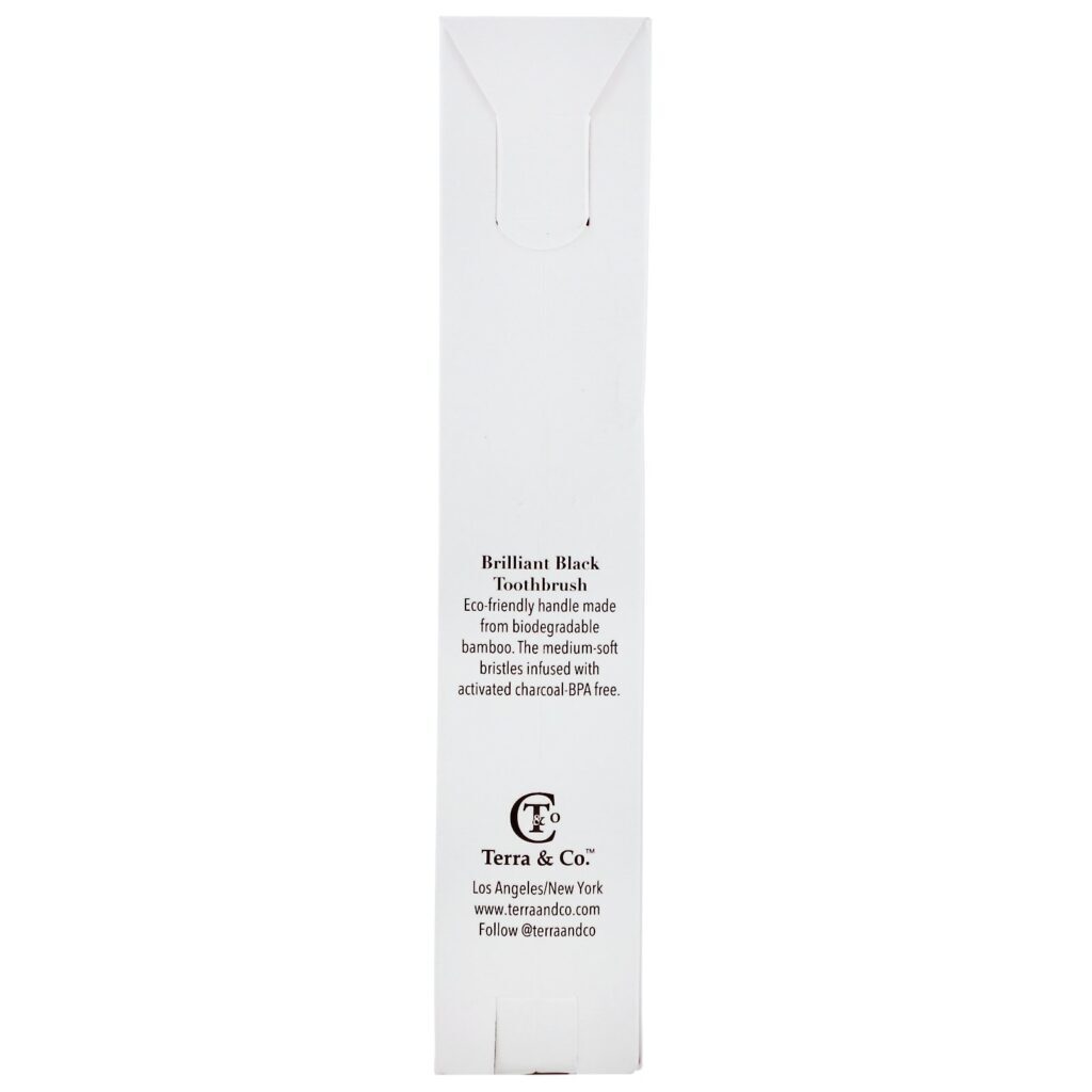 Terra & Co., Brilliant Black Toothbrush, 1 Toothbrush - Imagem 3