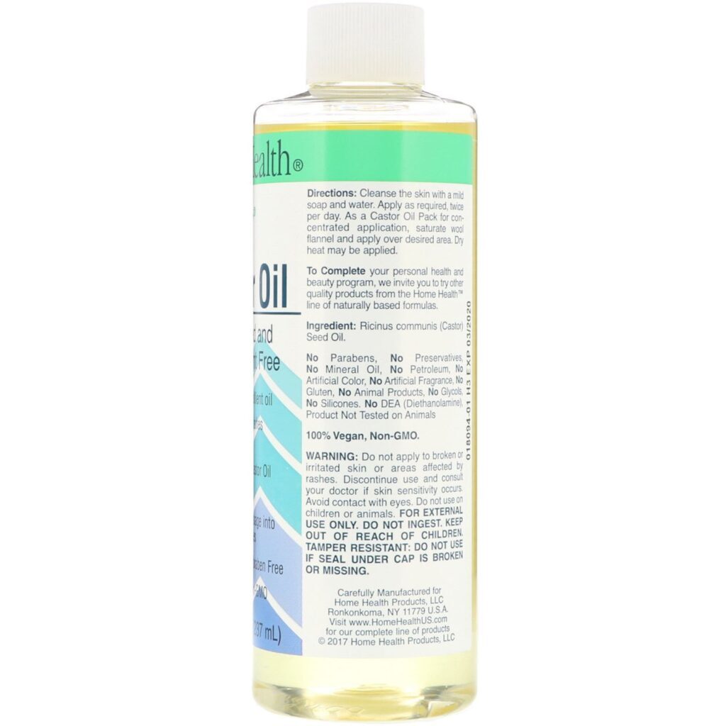 Home Health, Óleo de Rícino, 8 fl oz (237 ml) - Imagem 2