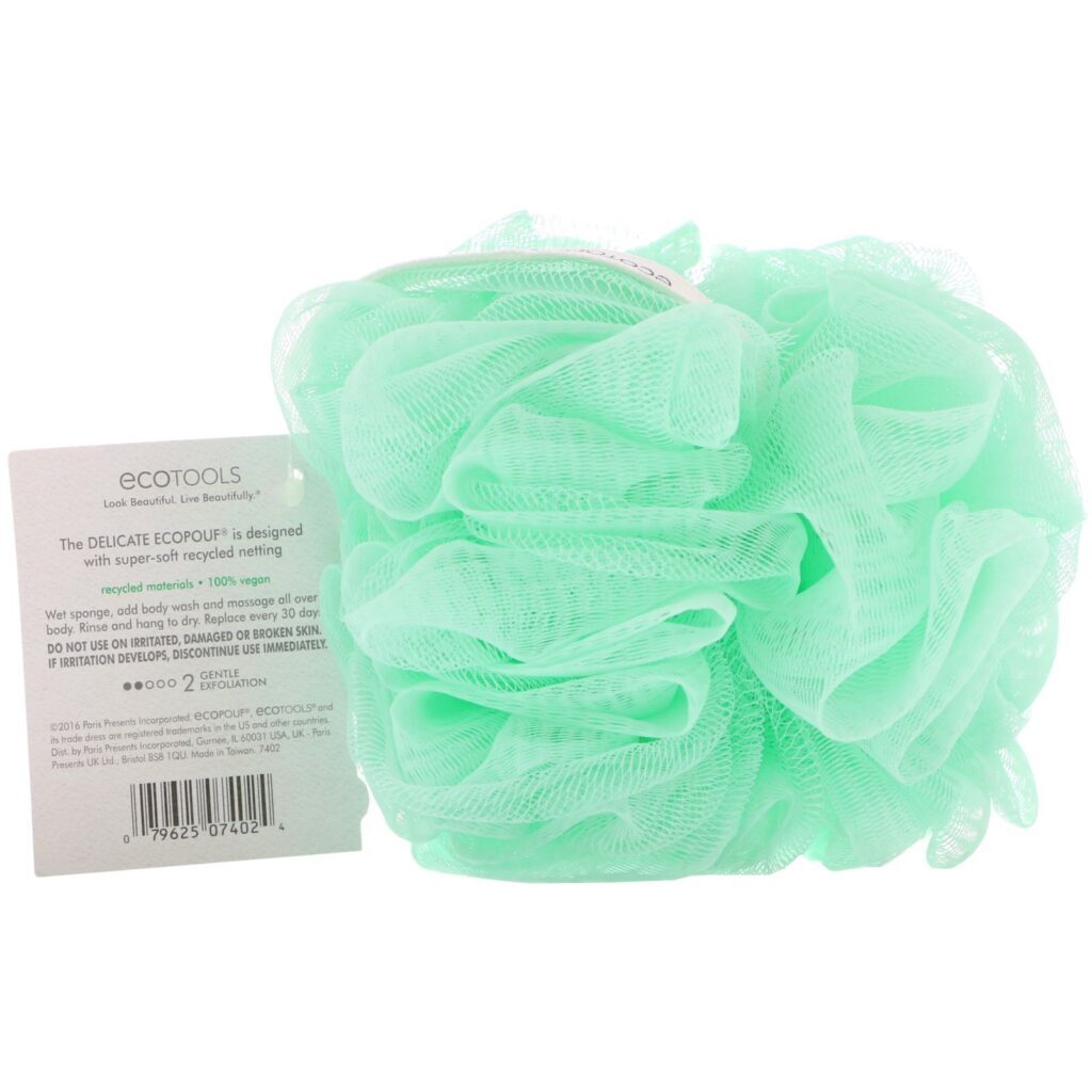 EcoTools, Delicate EcoPouf, 1 esponja para banho - Imagem 2