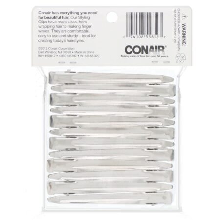 Conair, Presilhas versáteis Stay in Place, 12 presilhas para penteado - Image 2