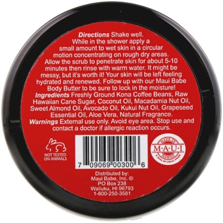 Maui Babe, Coffee Scrub, 8 oz - Imagem 2