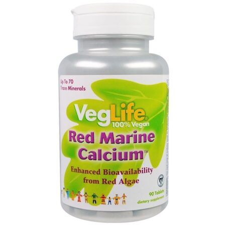 VegLife, Cálcio de Algas Vermelhas, 90 cápsulas