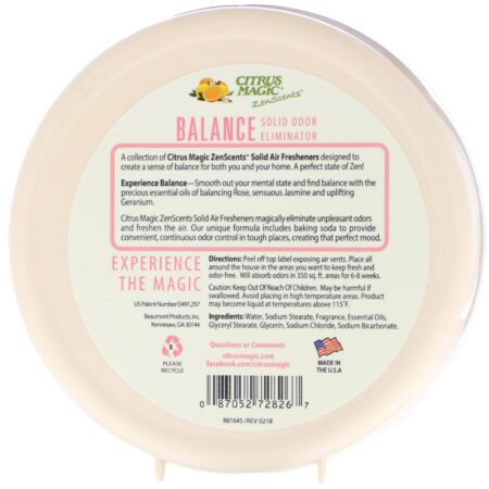 Citrus Magic, ZenScents, Balance, 7 oz (198 g) - Image 2