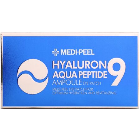 Medi-Peel, Hyaluron Peptide 9, Ampoule Eye Patch, Aqua, 60 Patches - Image 2