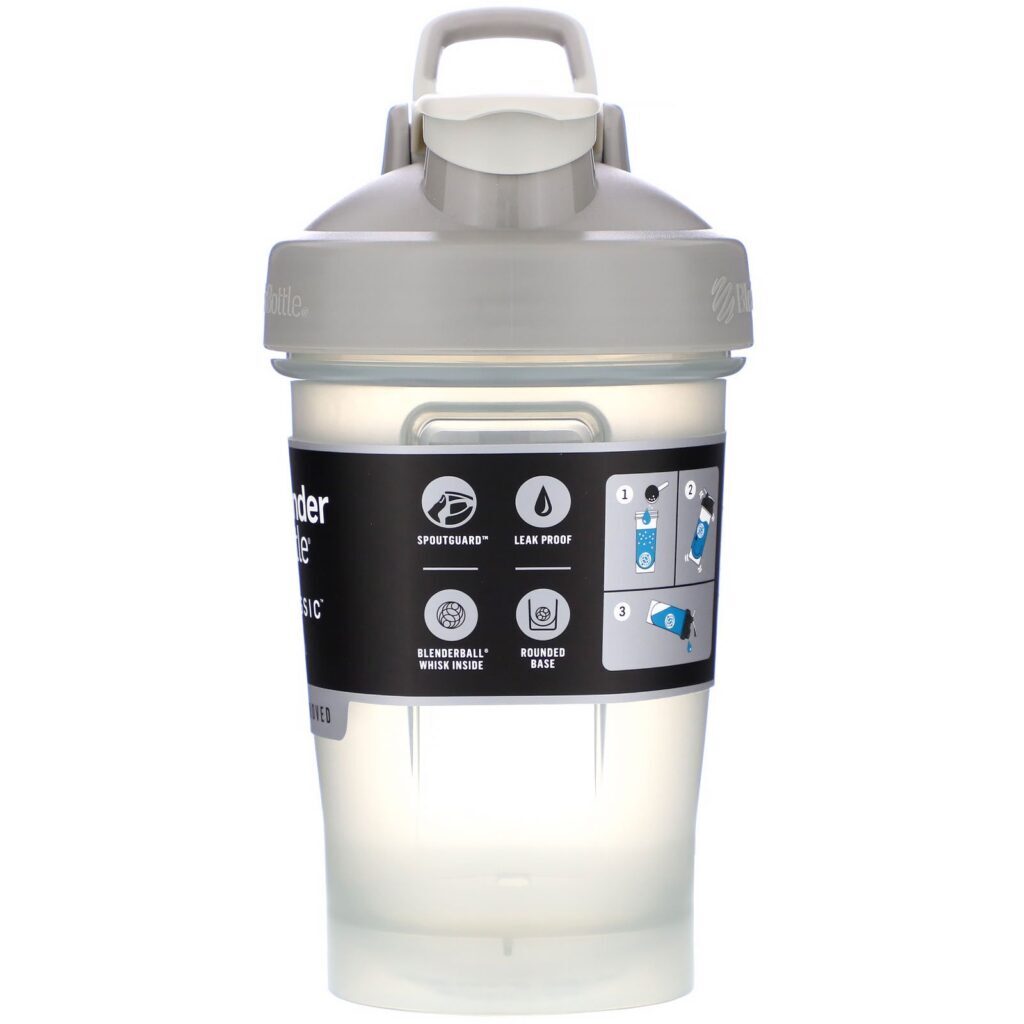 Blender Bottle, Classic With Loop, Pebble Grey, 20 oz - Imagem 2