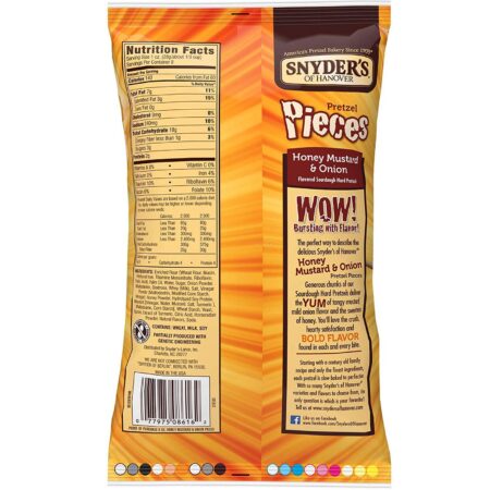 Snyder's, Pretzel Pieces, Cebola e Mostarda e Mel, 226,8 g (8 oz) - Image 2