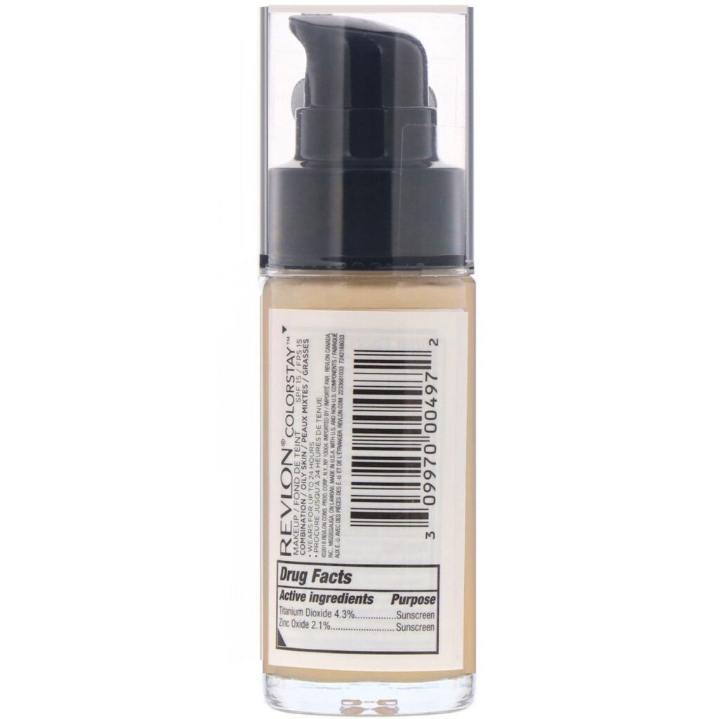 Revlon, Colorstay, maquiagem, pele mista/oleosa, 140 Aveia, 30 ml - Imagem 2