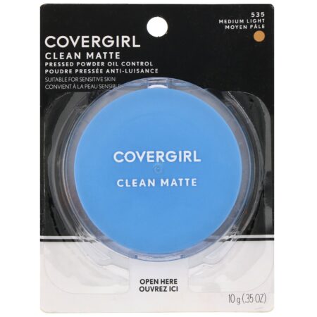 Covergirl, Clean Matte, Pó compacto, 535 Médio claro, 10 g - Image 2