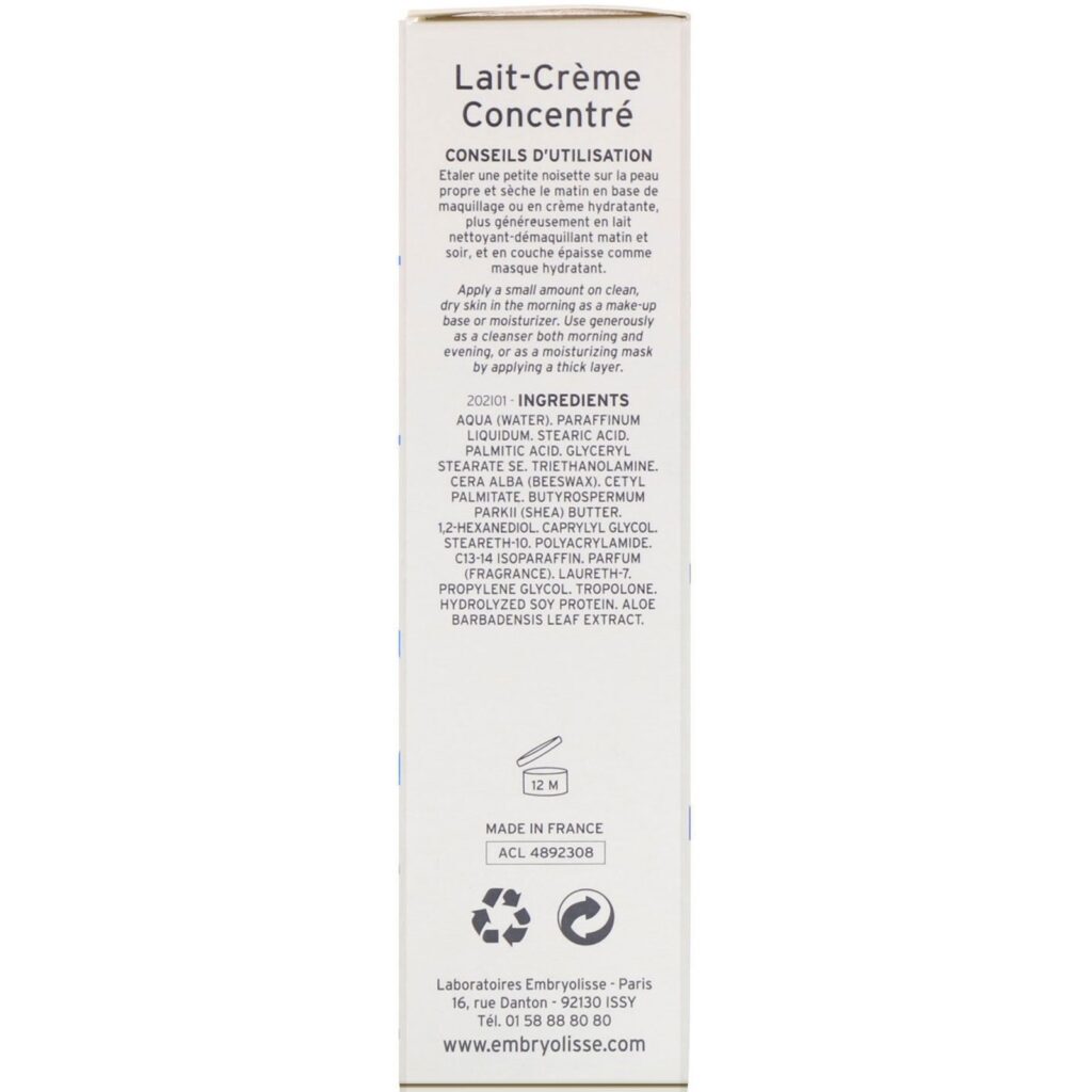 Embryolisse, Lait-Creme Concentre, Hidratante Nutritivo Multifuncional, 30 ml (1,01 fl oz) - Imagem 3