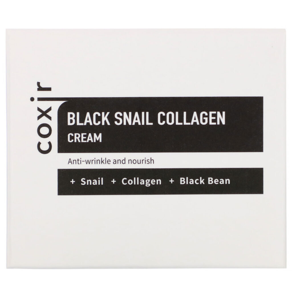 Coxir, Black Snail Collagen, Cream, 1.69 oz (50 ml) - Imagem 3
