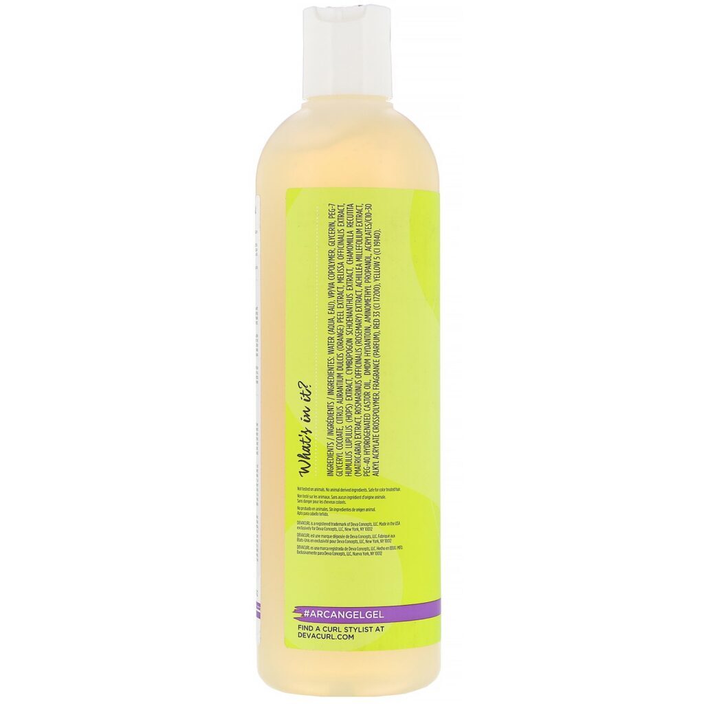 DevaCurl, Gel Arc Angel, Máxima fixação, No-Crunch Styler, Definição e controle, 355 ml - Imagem 2