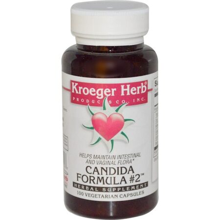 Kroeger Herb Co, Candida Formula #2, 100 Vegetarian Capsules