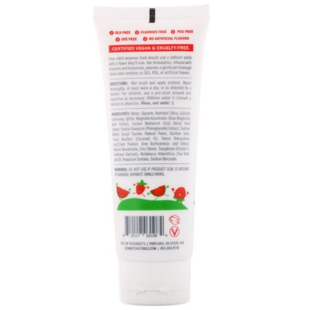 Schmidt's, Kids Tooth + Mouth Paste, Watermelon + Strawberry, 4.7 oz (133 g) - Image 2