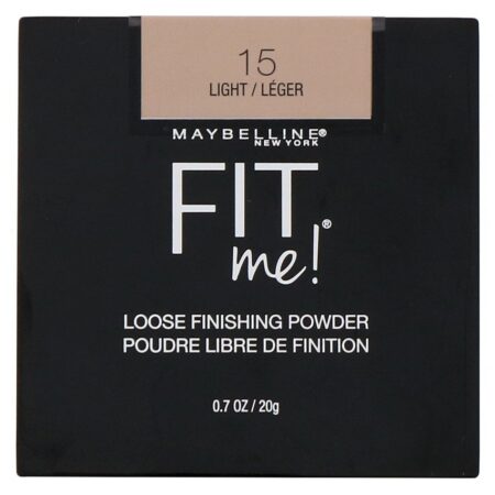 Maybelline, Fit Me, pó solto para finalização, 15 Light, 20 g - Image 2