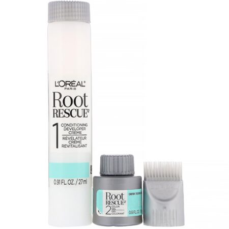 L'Oreal, Root Rescue, kit de coloração da raiz em 10 minutos, 8 loiro médio, 1 aplicação - Image 3