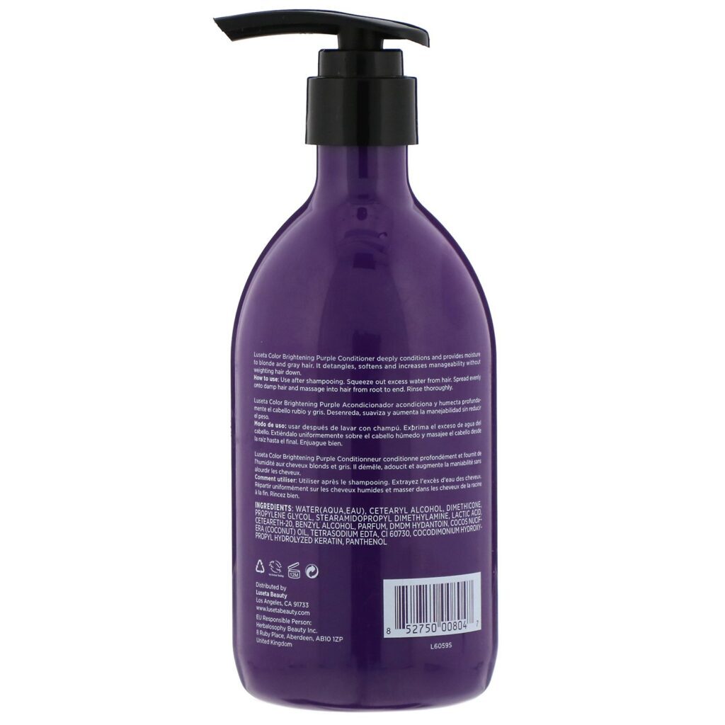 Luseta Beauty, Color Brightening, Purple Conditioner, 16.9 fl oz (500 ml) - Imagem 2
