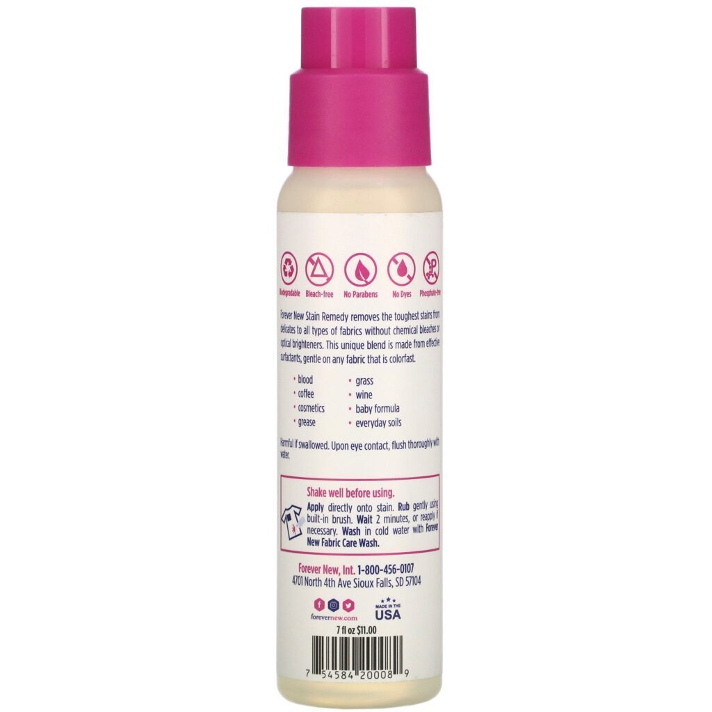 Forever New, Stain Remedy, Stain Remover Gel, 7 fl oz (207 ml) - Imagem 2