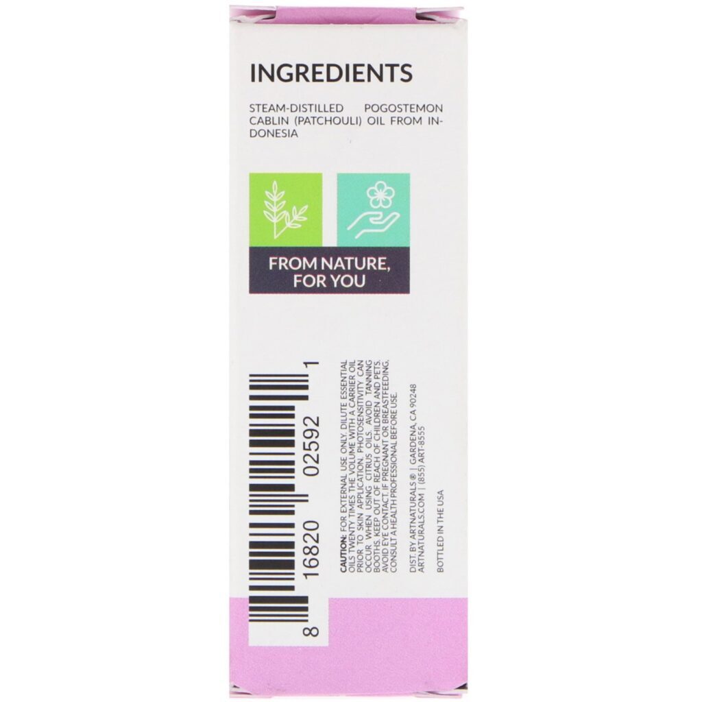 Artnaturals, Óleo de Patchuli, 0,50 fl oz (15 ml) - Imagem 3