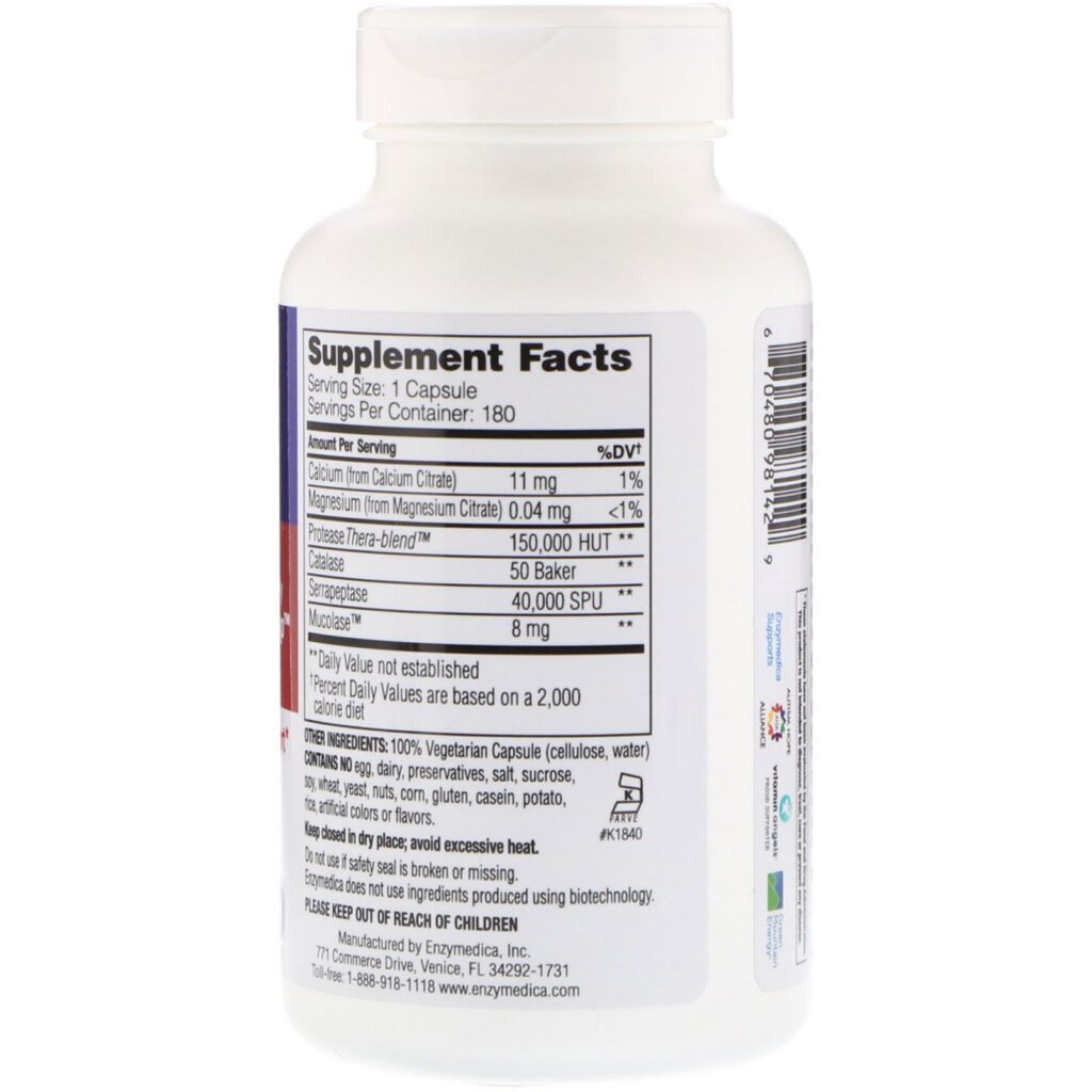 Enzymedica, Enzyme Defense (Anteriormente ViraStop), 180 Cápsulas - Imagem 2