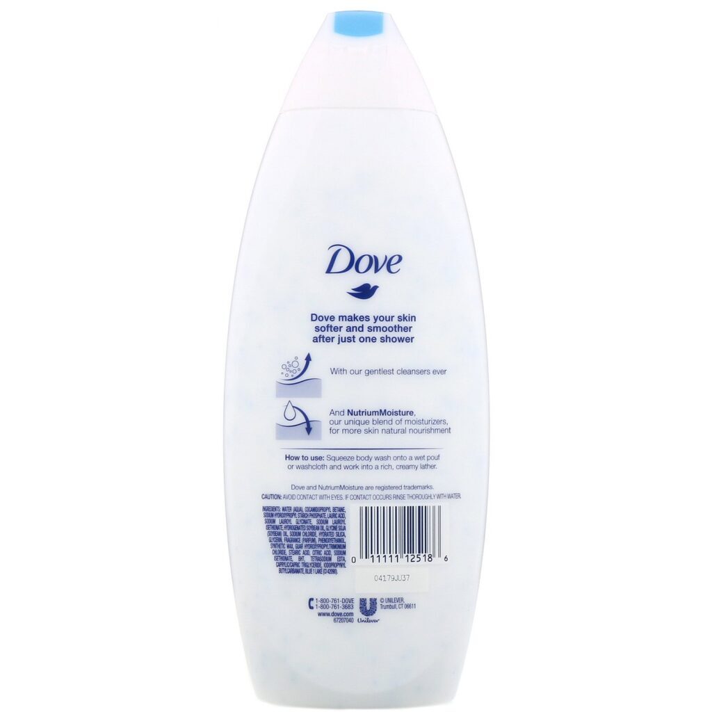 Dove, Gel corporal esfoliante suave, 650 ml - Imagem 2