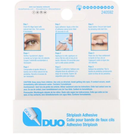 DUO, Cola de Cílios Postiços, Branco/Transparente, 7 g (0,25 oz) - Image 3