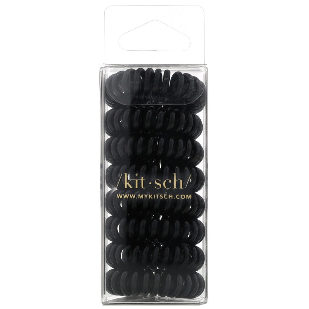 Kitsch, Elásticos de Mola, Preto, 8 Peças - Imagem 3